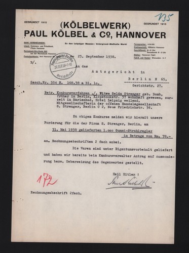 Hannover brief 1938 paul - hannover,, 1938,